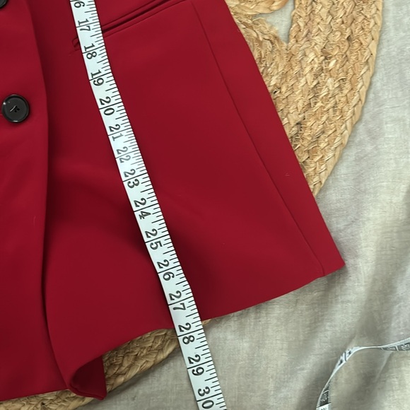 Zara Like New Double Breasted Blazer Jacket in Deep Red. Size S - Picture 8 of 14